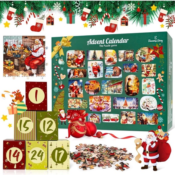 NIB Eleanore’s Diary Event Calendar Puzzle Game – 720 PCS (24 Days of Fun) - Picture 1 of 11